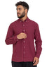 Brick Red Linen Shirt